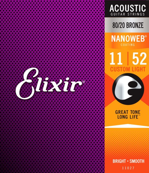 Elixir 1152 民謠吉他弦 黃銅 Nanoweb 11027：圖片 2