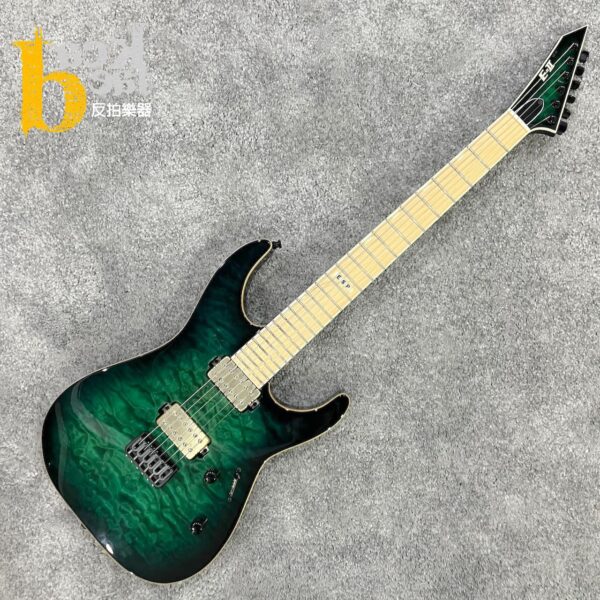 ESP E-II M-II NT Black Turquoise Burst 電吉他