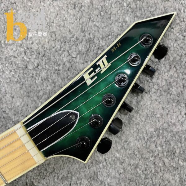 ESP E-II M-II NT Black Turquoise Burst 電吉他：圖片 2