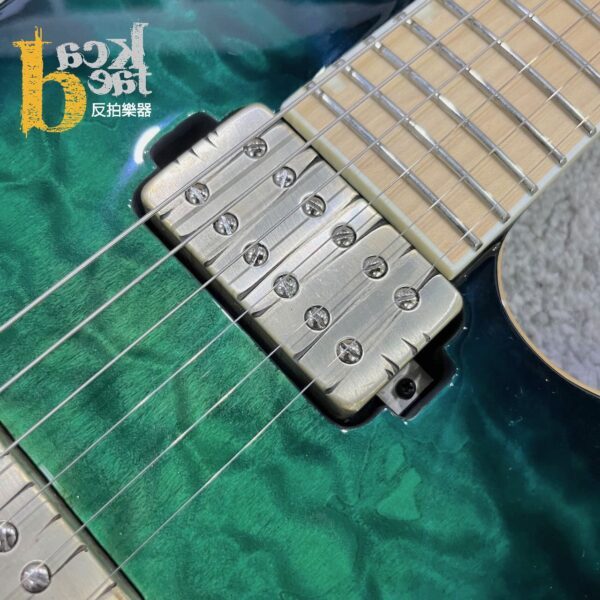 ESP E-II M-II NT Black Turquoise Burst 電吉他：圖片 5