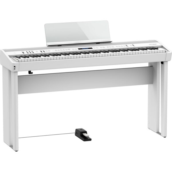 Roland FP-90X 白色 電鋼琴 數位鋼琴（單踏板琴架組）