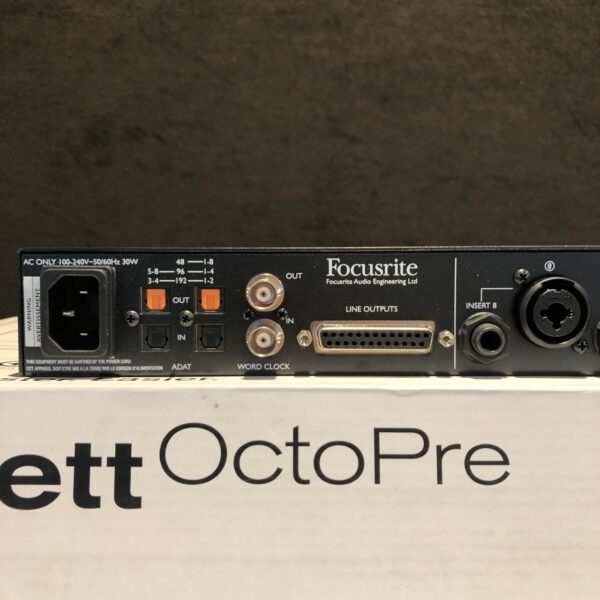 Focusrite Clarett Octopre 8軌 麥克風前級 AD/DA轉換器：圖片 8