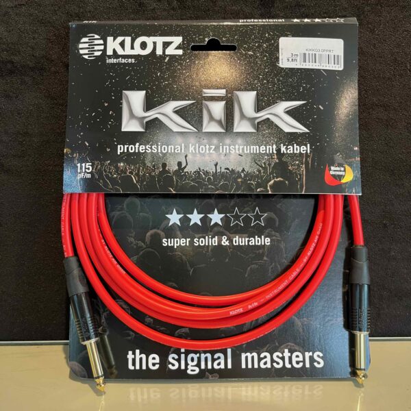 KLOTZ kik pro instrument cable 紅色 3米 樂器訊號導線