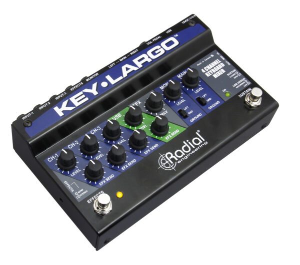 Radial Key-Largo 鍵盤混音器、USB 接口和性能踏板 DI BOX：圖片 5