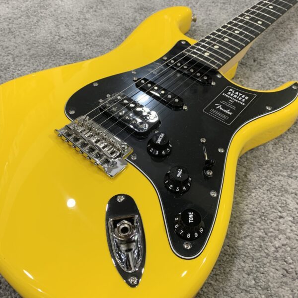 Fender Player Stratocaster EB Neon Yellow 烏木 霓虹黃 電吉他：圖片 3