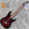 IBANEZ GRX70QA-TRB 雙單雙 雲狀楓木紅色 電吉他 小搖座