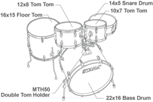 TAMA IMPERIALSTAR IE52KH6W 黑色橡木BOW