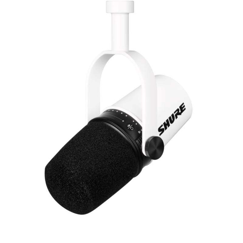 Shure MV7 White Noir