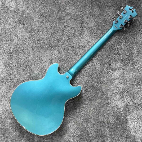 D'Angelico Premier Mini DC 半空心 電吉他 海洋綠松石：圖片 6