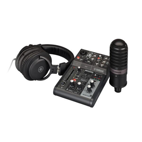 Yamaha AG03 MK2 LSPK 黑色 混音器 麥克風 耳機 套組