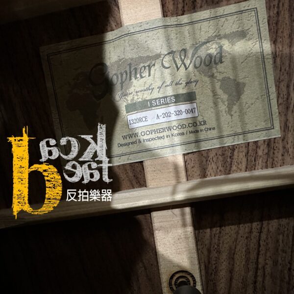 Gopher Wood I320RCE 面單電木吉他 烘烤雲杉：圖片 7