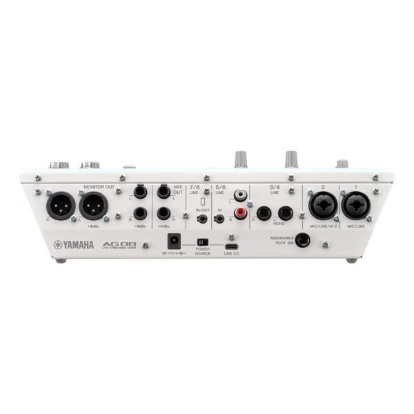 Yamaha AG08 MKII 網路直播 混音器 白色：圖片 3