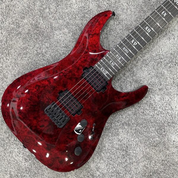 補貨中 Schecter C-1 Apocalypse 電吉他 紅豔色 無搖琴：圖片 4