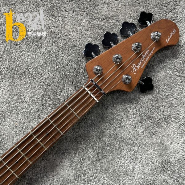 Bacchus WL5-ASH/RSM WBD 熏烤楓木 電貝斯 白色：圖片 4