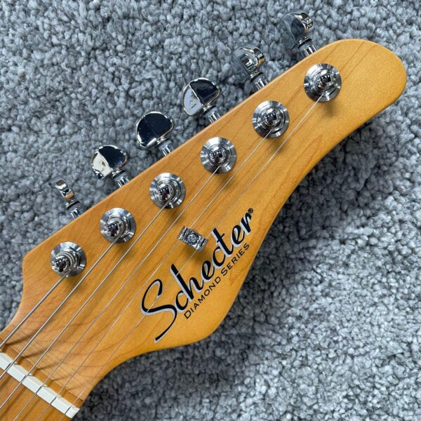 Schecter MV-6 GBLK 電吉他 楓木指板 小搖座 亮光黑：圖片 3