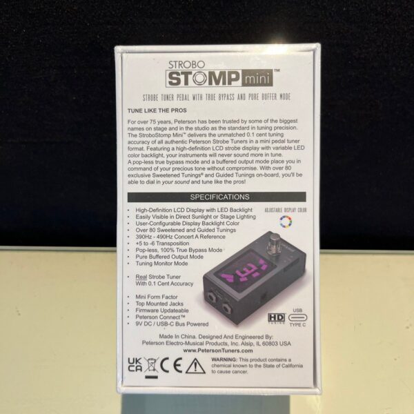 PETERSON StroboStomp Mini SSMIINI 地板式調音器：圖片 2