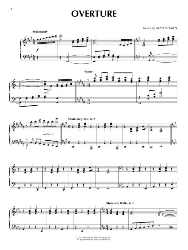 BEAUTY AND THE BEAST SONGBOOK 美女與野獸 原聲帶樂譜：圖片 2