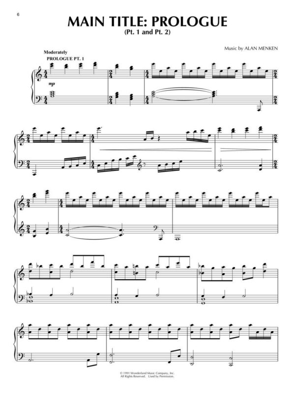 BEAUTY AND THE BEAST SONGBOOK 美女與野獸 原聲帶樂譜：圖片 3