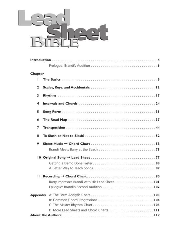 LEAD SHEET BIBLE 編曲聖經 進口教材：圖片 2