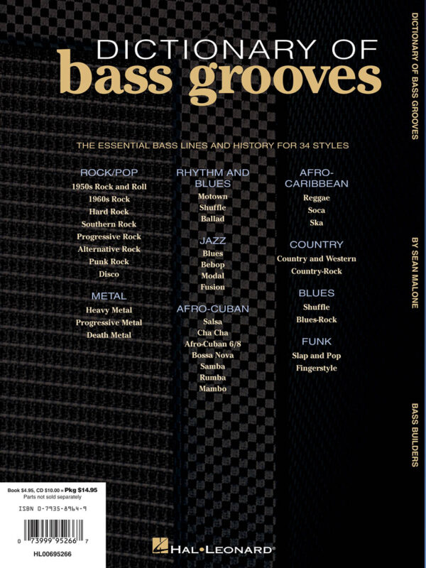 DICTIONARY OF BASS GROOVES 低音樂器 歷史 進口書籍：圖片 2