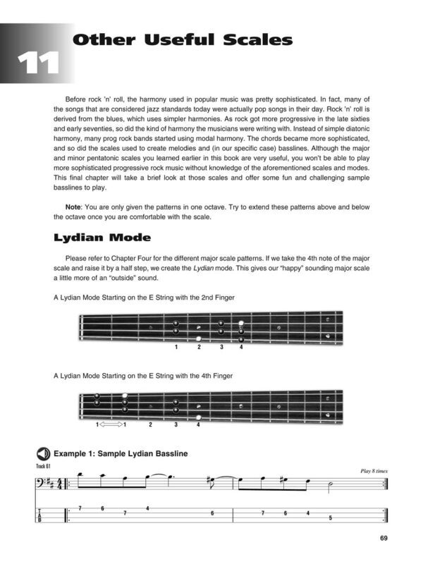 PROGRESSIVE ROCK BASS 搖滾貝斯 貝斯教材：圖片 7