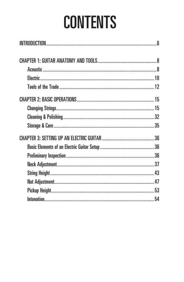 GUITAR SETUP & MAINTENANCE 吉他調整與保養 吉他工具書：圖片 3