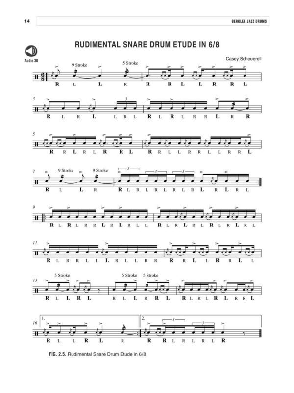 BERKLEE JAZZ DRUMS 爵士技巧 爵士鼓教學 進口教材：圖片 5