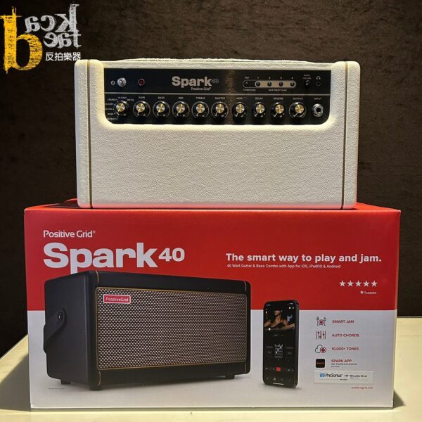 POSITIVE GRID SPARK 40 AMP W/BT WHT 白色：圖片 2