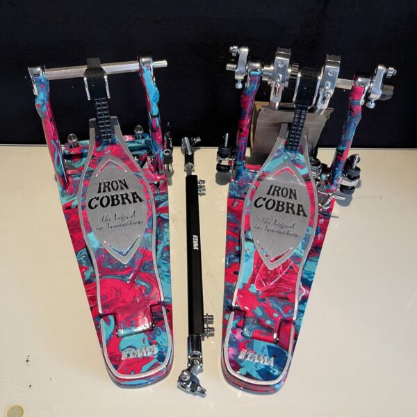 TAMA HP900PWMCS 50週年限量 Iron Cobra Power Glide 力量型 雙踏 - 大理石珊瑚塗鴉：圖片 6
