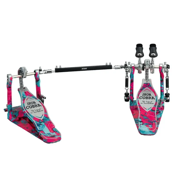 TAMA HP900RWMCS 50週年限量 Iron Cobra Rolling Glide 速度型 雙踏 - 大理石珊瑚塗鴉