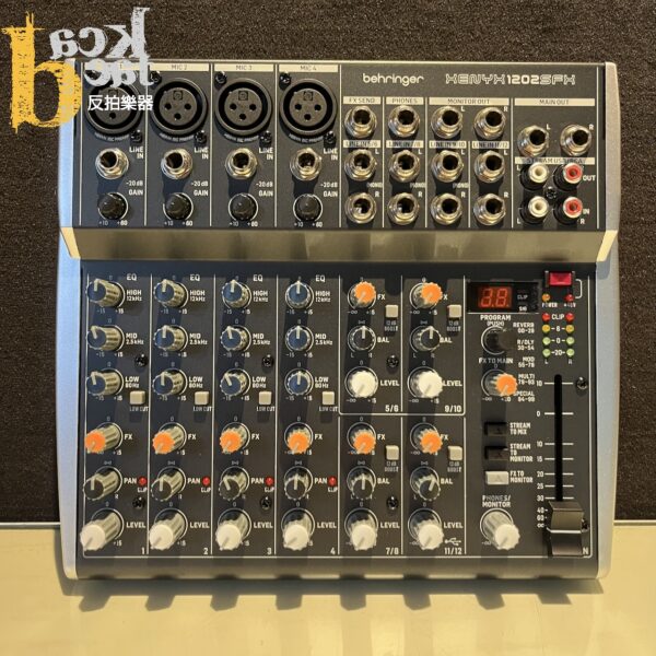 Behringer Xenyx 1202SFX 12通道 類比 直播 混音器