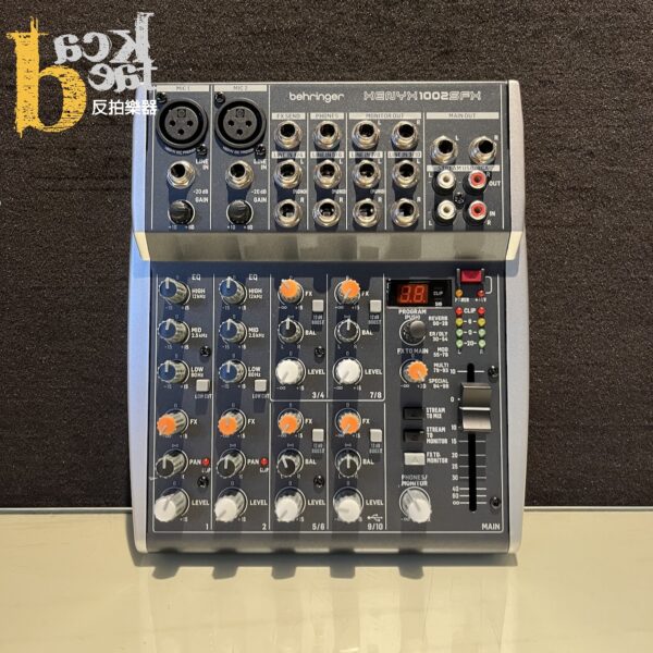 Behringer Xenyx 1002SFX 10通道 類比 直播 混音器