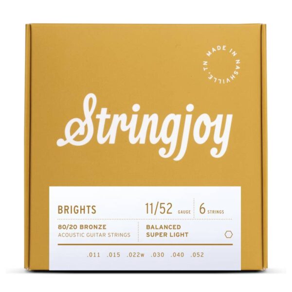 STRINGJOY BRIGHTS 木吉他弦 黃銅 SJ-BB1152 11-52