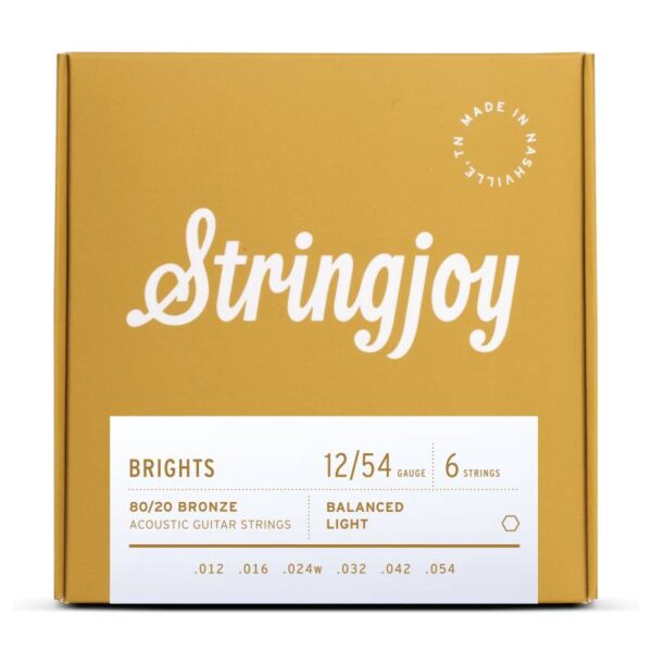 STRINGJOY BRIGHTS 木吉他弦 黃銅 SJ-BB1254 12-54