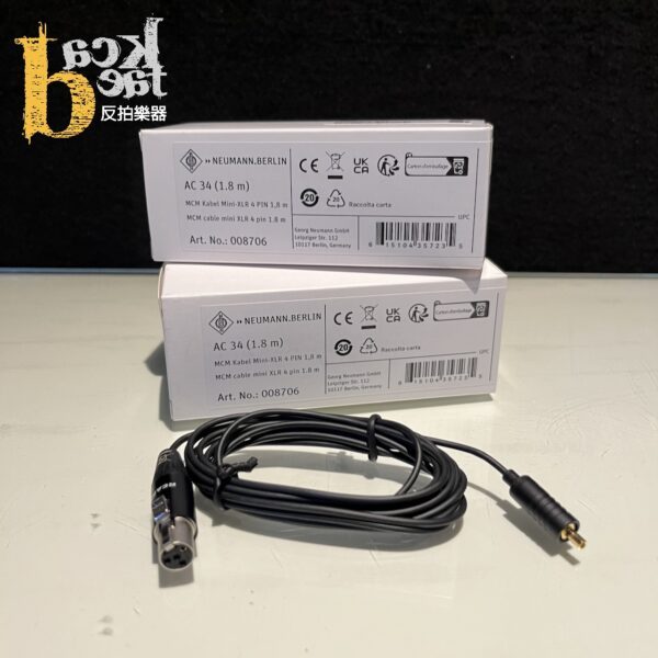Neumann AC 34 Mini XLR 4pin ( For Shure / Mipro) 轉接線 1.8M