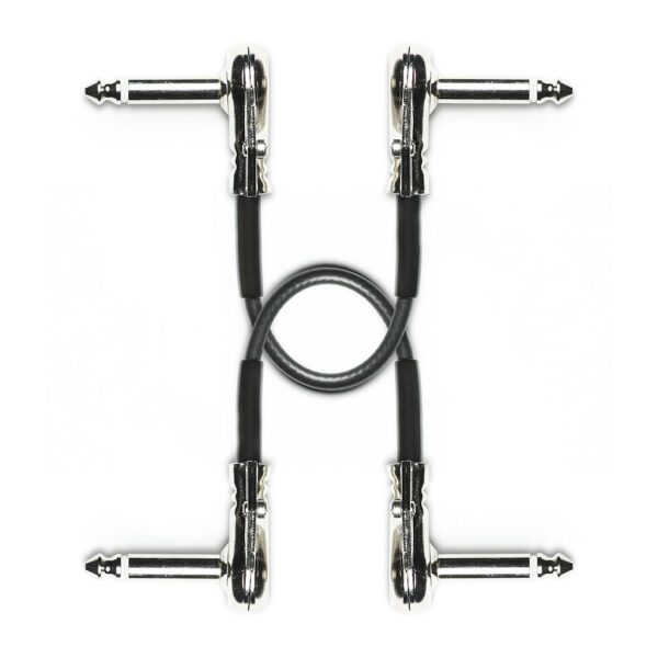 Xotic All-Brass Patch Cable 12吋 - 2入 扁頭 短導