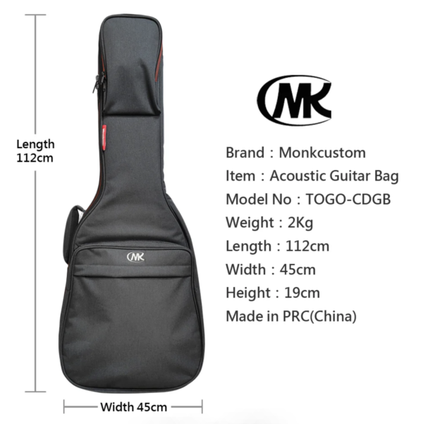 MonkCustom TOGO ACOUSTIC 木吉他琴袋：圖片 4