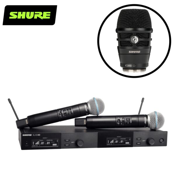 Shure SLXD24D/KSM8 無線麥克風系統