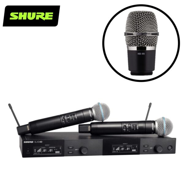 Shure SLXD24D/M80 銀 德律風根 音頭 數位無線麥克風