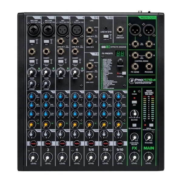 Mackie ProFX10v3+ 10通的 藍芽 類比混音器：圖片 2