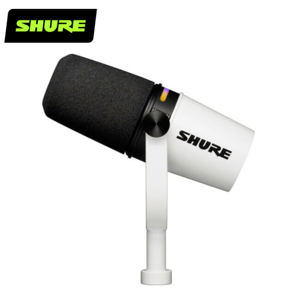 Shure MV7+ 動圈式麥克風 Podcast 麥克風 － 白色