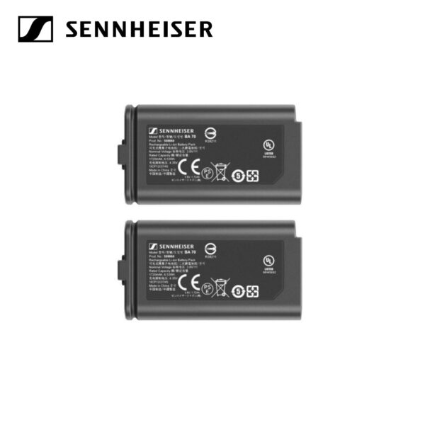 Sennheiser BA70 for EW-D 2 Pack 充電式 鋰鐵電池 2入
