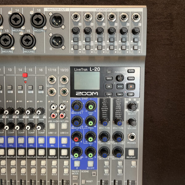 Zoom LiveTrak L-20 20通道 數位混音器：圖片 4