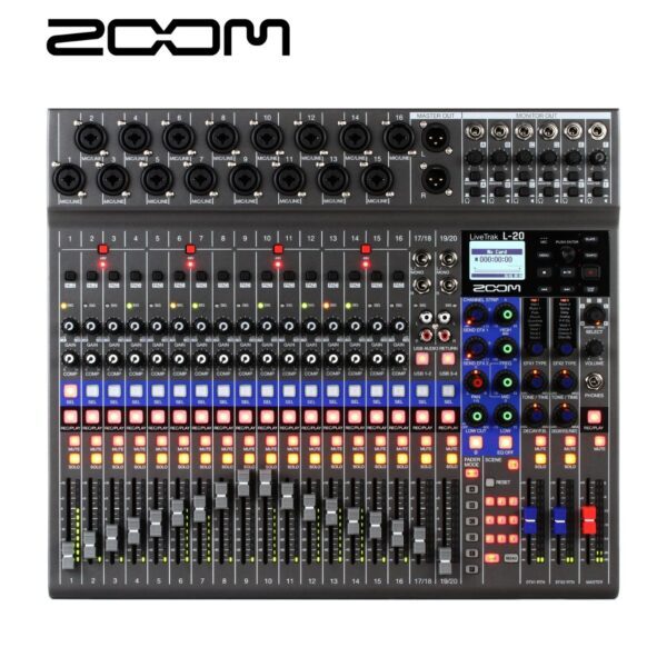 Zoom LiveTrak L-20 20通道 數位混音器