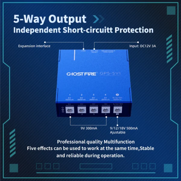 Ghost Fire GP5-SV1 效果器 電源供應器：圖片 2