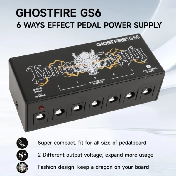 Ghost Fire GS6 效果器 電源供應器：圖片 2