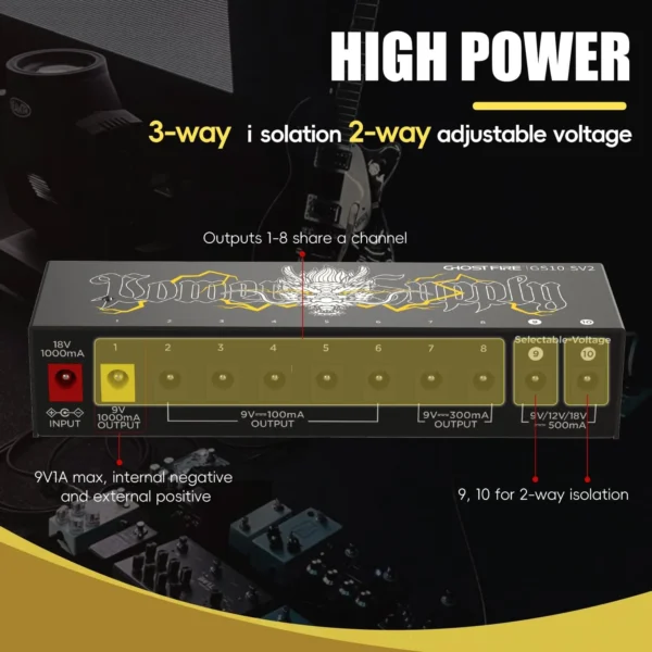 Ghost Fire GS10-SV2 效果器 電源供應器：圖片 2