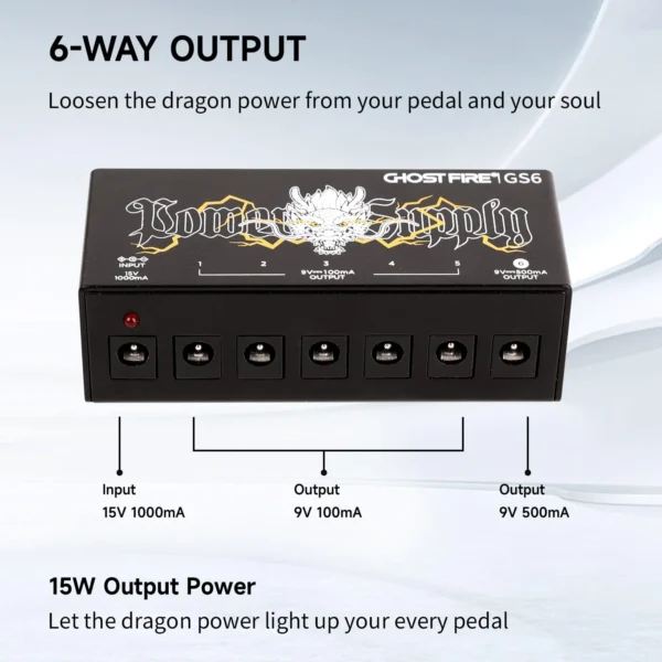Ghost Fire GS6 效果器 電源供應器：圖片 5