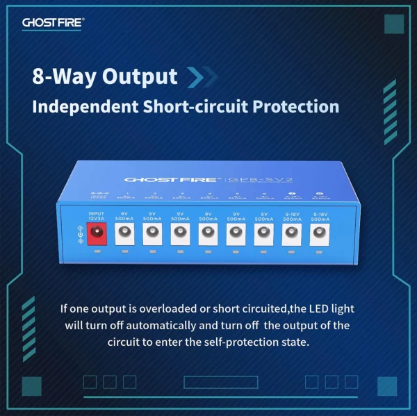 Ghost Fire GP8-SV2 效果器 電源供應器：圖片 2