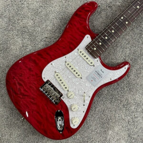 Fender Japan Hybrid II Strat QM RBL 電吉他：圖片 3